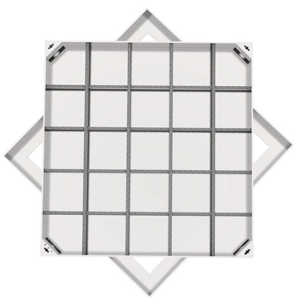 花山不锈钢方井展示